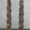 ICO108 : Anonyme, Paire de colonnes torses ornées de pampres, bois, chacune 172 x 42,5 x 42,5 cm