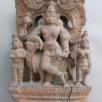Bois de char de procession hindou, représentant Ardhanarishvara  Bois exotique Haut-relief 43,2 x 23,5 x 11,5 cm