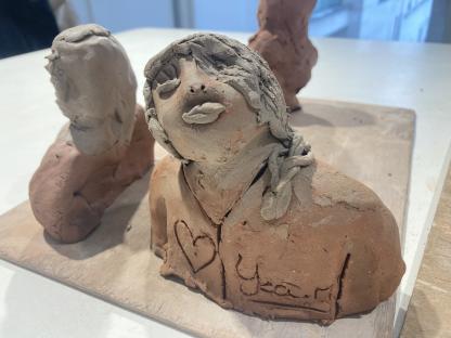 Une sculpture réalisée par un élève